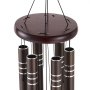VEVOR Wind Chimes for Outside, 42", Deep Tone Wind Chimes with 6 Tubes, Unique Large Memorial Wind Chimes for Anniversary, Amazing Outdoor Decor for Your Patio, Porch, Garden and Backyard, Dark Brown
