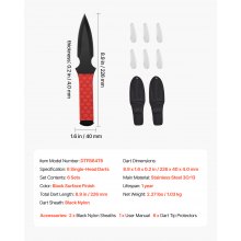 Throwing Knives Set 6 Pack 8.9 inch Stainless Steel Knives Throwing Products