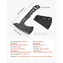 Throwing Axes and Tomahawks 3 Pack Axe Throwing Hatchet Set Stainless Steel