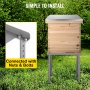 Vevor Hive Stand Metal Adjustable Leg Hive Frame Holder Beekeeping Hives Support