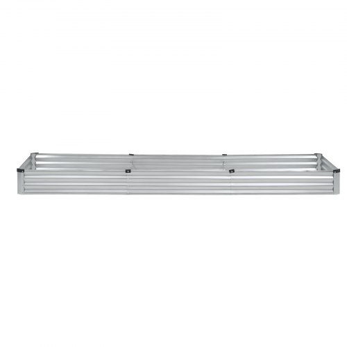 2-Pack Galvanized Raised Garden Beds - 12x4x1FT Metal Planter Boxes For Vegetables, Herbs & Flowers