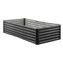 VEVOR Metal Raised Garden Bed, 1.8 x 0.9 x 0.4 m Outdoor Galvanized Planter Garden Box, Open Bottom Design, Large Planter Raised Bed for Growing Vegetables, Flowers, Herbs, and Succulents, Dark Gray