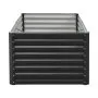 VEVOR Metal Raised Garden Bed, 1.8 x 0.9 x 0.4 m Outdoor Galvanized Planter Garden Box, Open Bottom Design, Large Planter Raised Bed for Growing Vegetables, Flowers, Herbs, and Succulents, Dark Gray