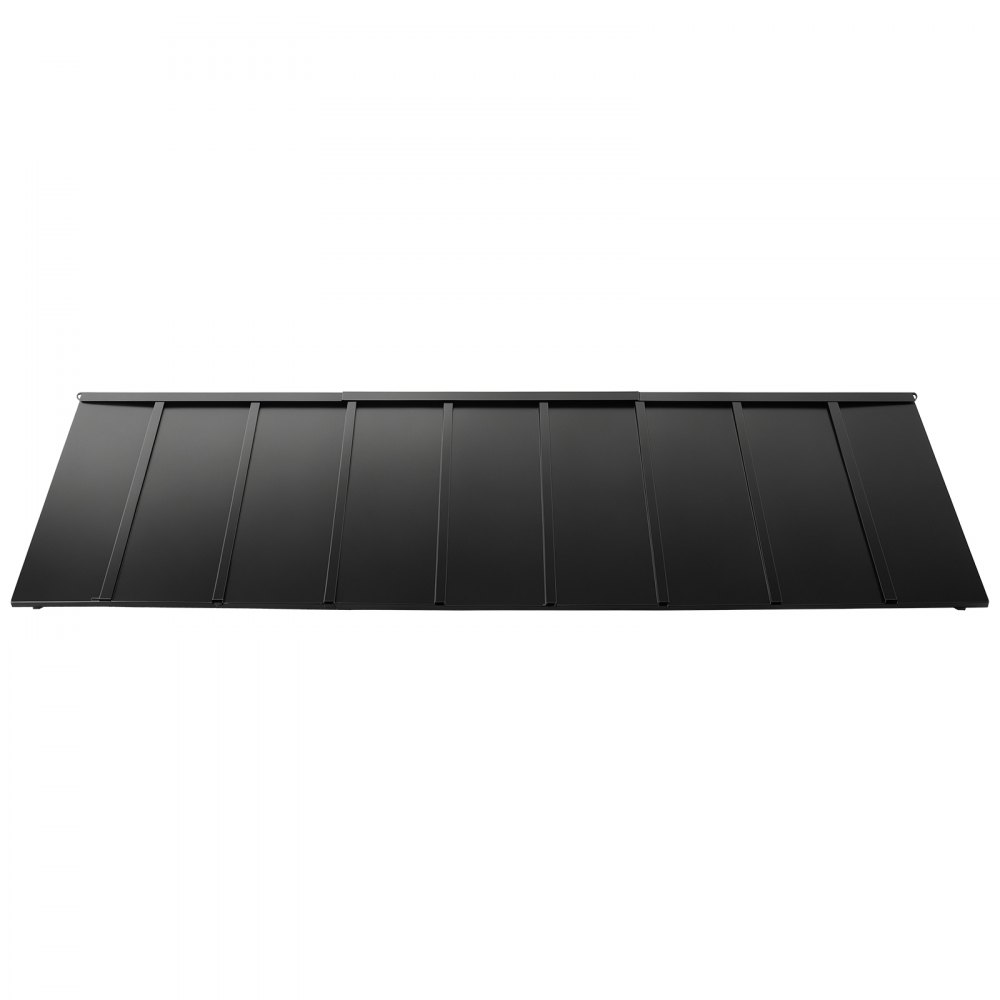VEVOR Fixed Metal Awning 2641 × 910 mm, Window Awning Door Canopy, Stable Triangle Steel Frame Awnings for Doors Exterior Rain, Snow & Sunlight Protection for Door Entrance, Windows, Porches, Balconies