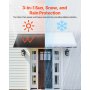 Window Awning Door Canopy 104x36 in Outdoor Steel Front Door Awnings Anti-Rust