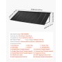 VEVOR Fixed Metal Awning 2641 × 910 mm, Window Awning Door Canopy, Stable Triangle Steel Frame Awnings for Doors Exterior Rain, Snow & Sunlight Protection for Door Entrance, Windows, Porches, Balconies