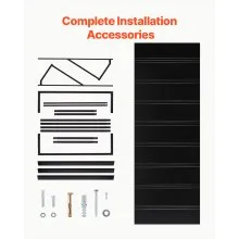 VEVOR Window Awning Door Canopy 104x36 in Outdoor Patio Steel Front Door Awnings