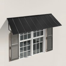 Window Awning Door Canopy 104x36 in Outdoor Steel Front Door Awnings Anti-Rust