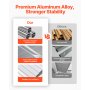 VEVOR Window Awning Door Canopy 40x42 in Aluminum Alloy Front Door Awnings