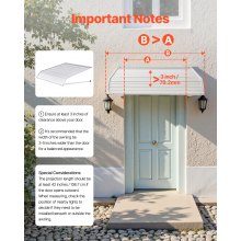 Window Awning Door Canopy 40x42 in Aluminum Alloy Front Door Awnings Anti-Rust