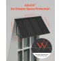 VEVOR Window Awning Door Canopy 44x24 in Outdoor Patio Steel Front Door Awnings