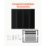 VEVOR Window Awning Door Canopy 44x24 in Outdoor Patio Steel Front Door Awnings