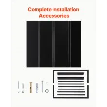 VEVOR Window Awning Door Canopy 44x24 in Outdoor Patio Steel Front Door Awnings