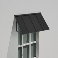 Window Awning Door Canopy 44x24 in Outdoor Steel Front Door Awnings Anti-Rust