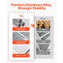 Window Awning Door Canopy 48x42 in Aluminum Alloy Front Door Awnings Anti-Rust