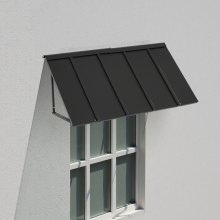 Window Awning Door Canopy 56x24 in Outdoor Steel Front Door Awnings Anti-Rust