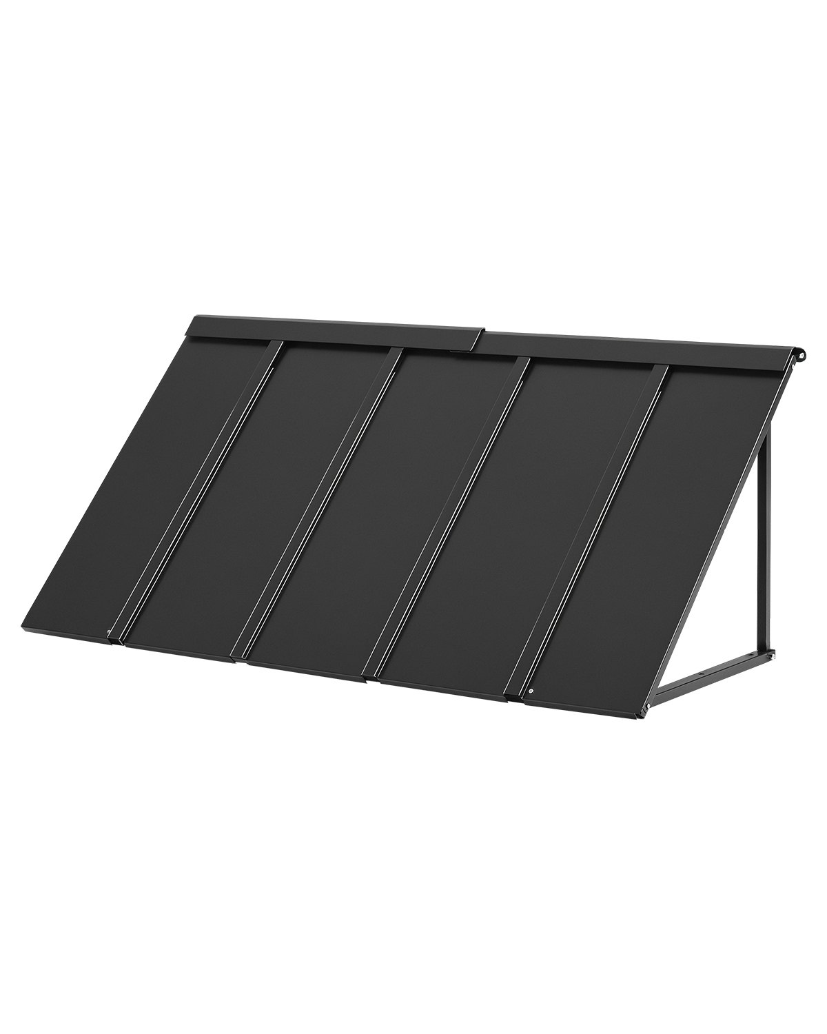 VEVOR Fixed Metal Awning 1430 × 610 mm, Window Awning Door Canopy, Stable Triangle Steel Frame Awnings for Doors Exterior Rain, and Snow Sunlight Protection for Door Entrance, Windows, Porches, Balconies