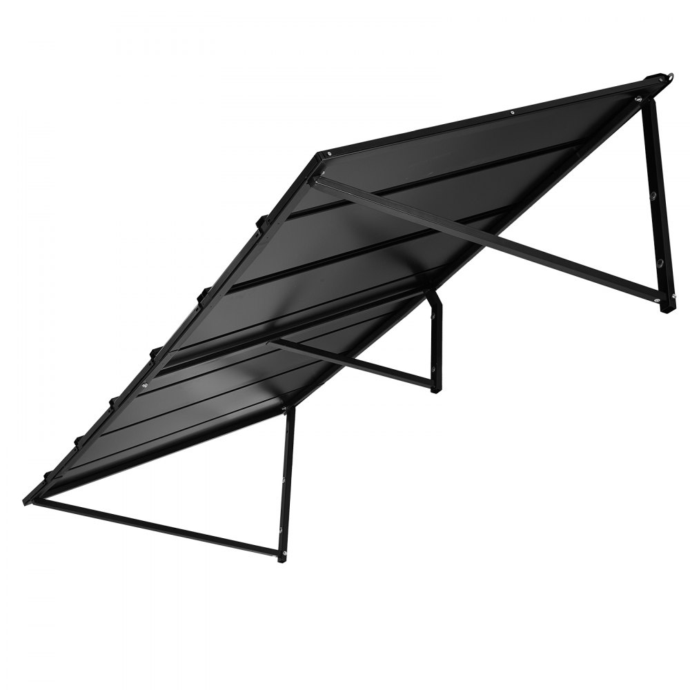 VEVOR Fixed Metal Awning 2032 × 910 mm, Window Awning Door Canopy, Stable Triangle Steel Frame Exterior Awnings Rain, and Snow Sunlight Protection for Door Entrance, Windows, Porches, Balconies