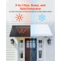 Window Awning Door Canopy 80x36 in Outdoor Steel Front Door Awnings Anti-Rust