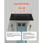 Window Awning Door Canopy 80x36 in Outdoor Steel Front Door Awnings Anti-Rust