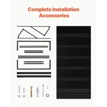 VEVOR Window Awning Door Canopy 80x36 in Outdoor Patio Steel Front Door Awnings