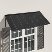 Window Awning Door Canopy 80x36 in Outdoor Steel Front Door Awnings Anti-Rust