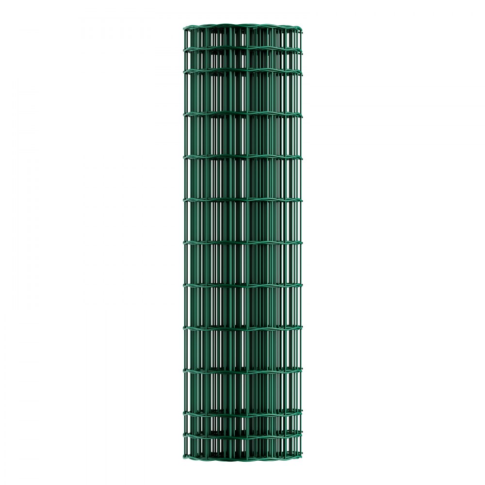 VEVOR Farm Fence, 39 x 787 in, 4 x 4 in Mesh 2.1mm Galvanized Steel Wire Fencing for Cattle, Hog & Sheep, Heavy Duty Vinyl Coated Livestock Fence for Animal Enclosures, Cage Wire, Garden Fences, Green
