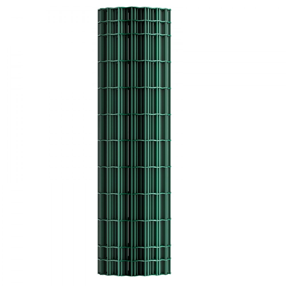 VEVOR Farm Fence, 39 x 984 in, 2 x 4 in Mesh 2.1mm Galvanized Steel Wire Fencing for Cattle, Hog & Sheep, Heavy Duty Vinyl Coated Livestock Fence for Animal Enclosures, Cage Wire, Garden Fences, Green