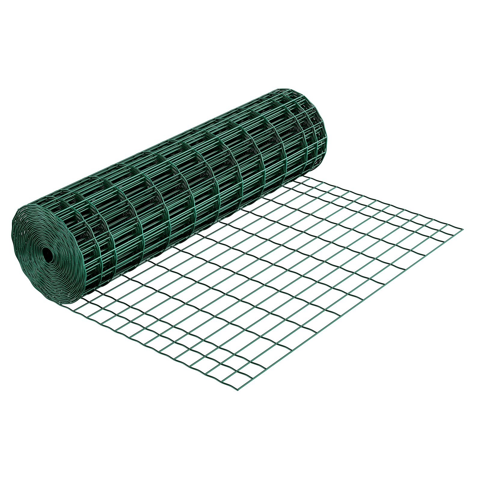 VEVOR Farm Fence, 39 x 984 in, 2 x 4 in Mesh 2.1mm Galvanized Steel Wire Fencing for Cattle, Hog & Sheep, Heavy Duty Vinyl Coated Livestock Fence for Animal Enclosures, Cage Wire, Garden Fences, Green
