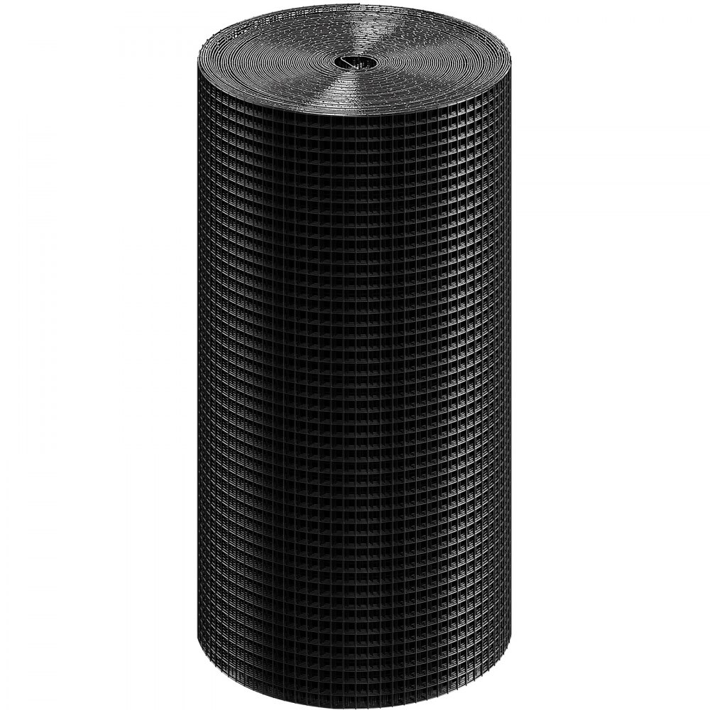 VEVOR Hardware Cloth, 24'' x 100' Galvanized Wire Mesh Roll, 19 Gauge Chicken Wire Fence Roll, Vinyl Coating Metal Wire Mesh for Chicken Coop Barrier, Rabbit Snake Fences, Poultry Enclosures