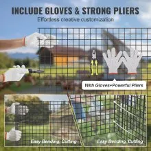 VEVOR Hardware Cloth, 36'' x 100' Galvanized Wire Mesh Roll, 19 Gauge Chicken Wire Fence Roll, Vinyl Coating Metal Wire Mesh for Chicken Coop Barrier, Rabbit Snake Fences, Poultry Enclosures