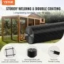 VEVOR Hardware Cloth, 48'' x 50' Galvanized Wire Mesh Roll, 19 Gauge Chicken Wire Fence Roll, Vinyl Coating Metal Wire Mesh for Chicken Coop Barrier, Rabbit Snake Fences, Poultry Enclosures