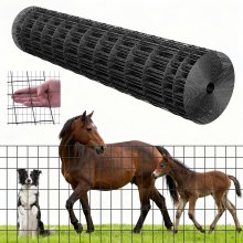 VEVOR Farm Fence,  48 in x 50 ft, 2 x 4 in Mesh 14 Gauge Galvanized Steel Wire Fencing for Cattle, Hog & Sheep , Heavy Duty Vinyl Coated Livestock Fence for Animal Enclosures, Cage Wire, Garden Fences