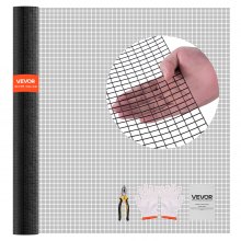 VEVOR Hardware Cloth 72 in x 50 ft, 1/2 in 19 Gauge Galvanized Wire Mesh Roll, Weather-Resistant Vinyl Coated Chicken Wire Fencing, Heavy Duty Welded Garden Plant Fencing for Rabbit Cage Snake Fence