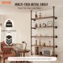 VEVOR Industrial Pipe Shelf 5 Tier 2PCS 11.8in W Wall-Mount Planks NOT Included