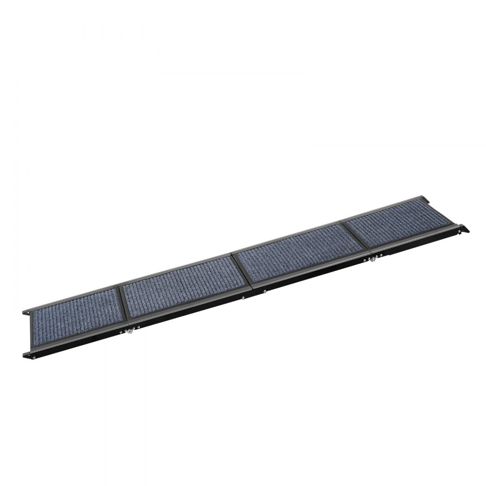 VEVOR Dog Ramp for Cars, 1800 × 432 mm, Folding Pet Ramps for Medium & Large Dogs up to 113 kg, Pet Stair Ramp with Non-Slip Felt Rug Surface, Portable Outdoor Dog Car Ramps for SUV & Truck