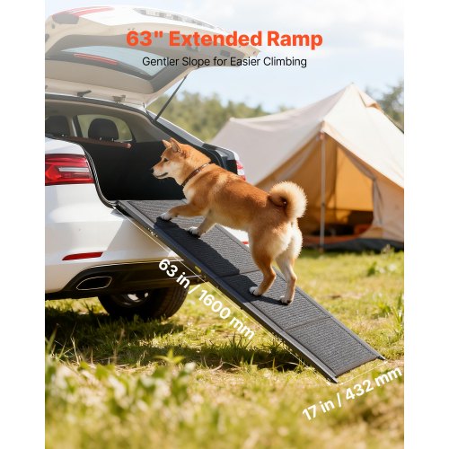 VEVOR Dog Ramp for Cars, 160 x cm, Folding Pet Ramps for
