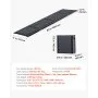 VEVOR Dog Ramp for Cars, 63" L x 17" W, Folding Pet Ramps for Medium & Large Dogs up to 250lbs, Pet Stair Ramp with Non-Slip Felt Rug Surface, Portable Outdoor Dog Car Ramps for SUV & Truck