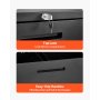 VEVOR 4 Drawers Metal File Cabinet, Vertical Filing Cabinet with Lock and Adjustable Hanging Rod, Tall Filing Storage Cabinets for Home and Office Fit Letter, A4, Legal Size File, Easy Assembly, Black