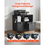 VEVOR 2 Drawers Metal File Cabinet, Lateral Filing Cabinet with Lock and Adjustable Hanging Rods, Wide Filing Storage Cabinets for Home and Office Fit Letter, A4, Legal Size File, Easy Assembly, Black