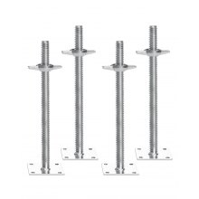 4-Pack Adjustable Leveling Jacks Solid Screw for Baker-Style Scaffolding