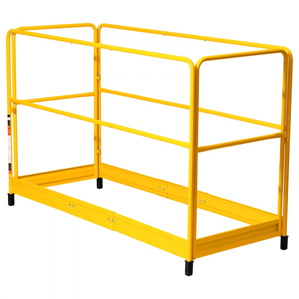 6ft Scaffolding Safety Guard Rail System For Baker-Style Scaffolding Yellow