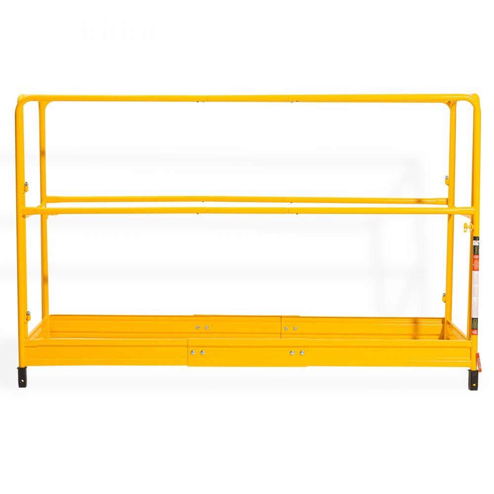 6ft Scaffolding Safety Guard Rail System For Baker-Style Scaffolding Yellow
