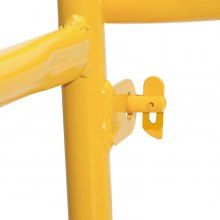 VEVOR 6ft Scaffolding Safety Guard Rail System For Baker Scaffolding Yellow