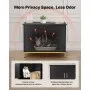 Mueble para caja de arena para gatos VEVOR, mueble oculto de 70 cm con patas y asa de metal, mesa auxiliar moderna para baño de gatos, compatible con la mayoría de cajas de arena, para dormitorio y sala de estar.