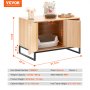 Caja de arena para gatos VEVOR, mueble oculto para caja de arena, 31,5" de largo x 20" de ancho x 22" de alto