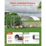Metal Chicken Coop 9.8x19.6x6.5 ft Walk-in Chicken Run with Cover Doom Roof
