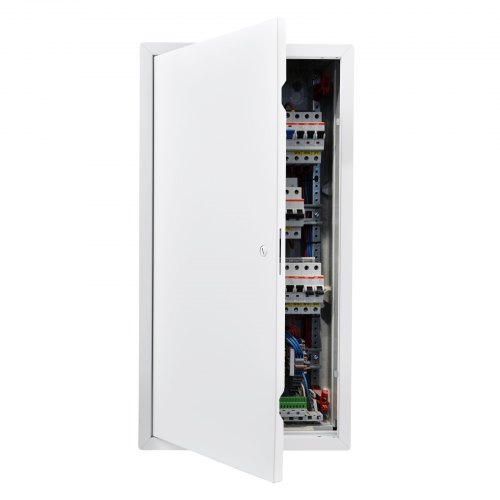 VEVOR Access Panel for Drywall, 77x39 cm Galvanized Steel Access Door, Easy Install Hinged Service Panel with Screwdriver Latch, for Ceiling Plumbing Electrical, 37x75 cm Cutout Size White