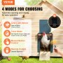 VEVOR automatic chicken coop door with auto-light sensor, timer mode, manual control, and remote.