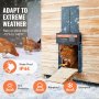VEVOR Automatisk hönshusdörr Automatisk kycklingdörröppnare Timer & ljussensor